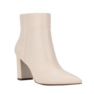 Marc Fisher Cream Glorena Ankle Boots